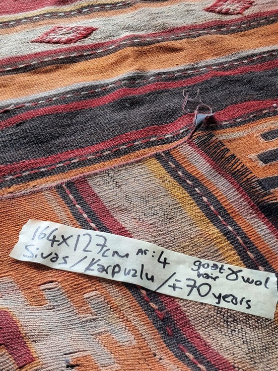 Image 1 of Kilim turco tejido a mano 164x127cm