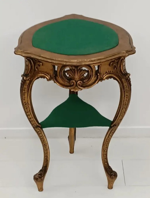 7334-Tavolino Stile Barocco – bijzettafels, Textile, Wood (photo 2 of 5)