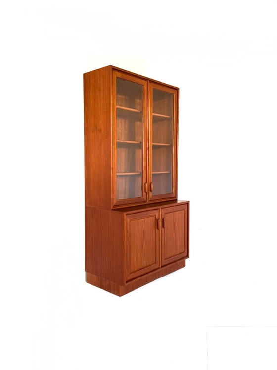 Vintage Teak Display Cabinet, Heinrich Riestenpatt ‘60, Glass, Wood, Brown (photo 12 of 14)