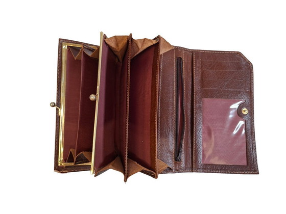 Image 1 of Lot de 3 portefeuilles vintage années 70 - Cuir véritable