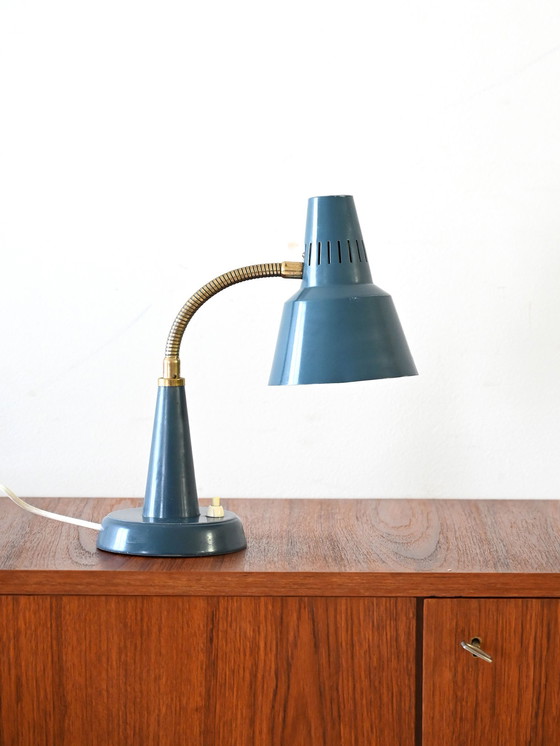 Image 1 of Vintage Scandinavische Tafellamp van Gemi