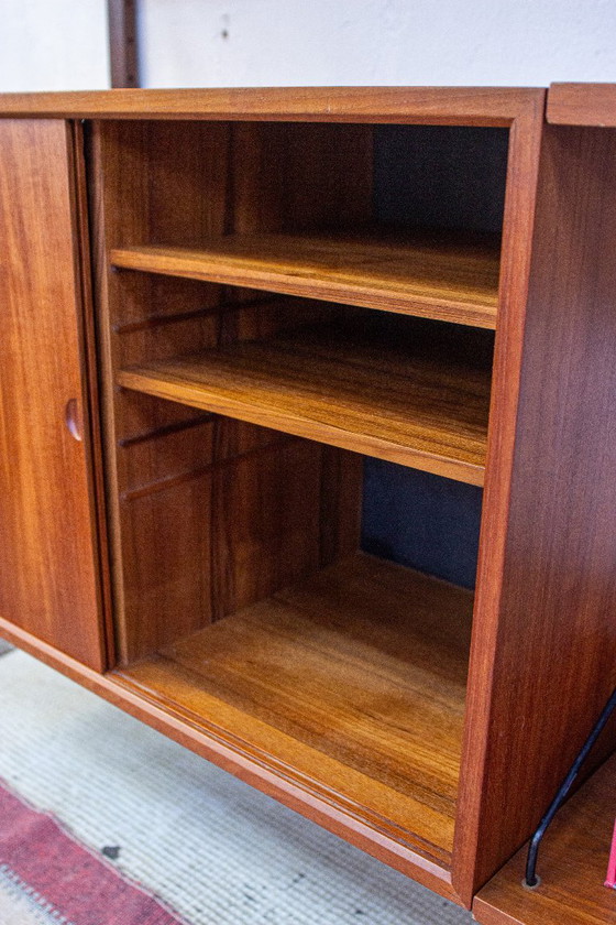 Poul Cadovius Cado Royal wandplank, plankensysteem, dressoir, vintage teakhout, Deens design, mid-century (photo 11 of 25)