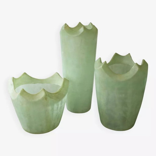 Page 1 Set of 3 giant sculptural vases – Fiberglass – Unique piece