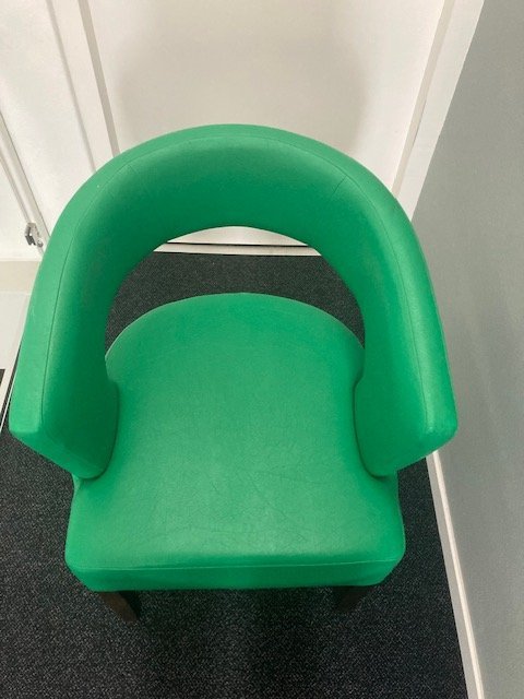 Image 1 of 8 sedie in skai verde