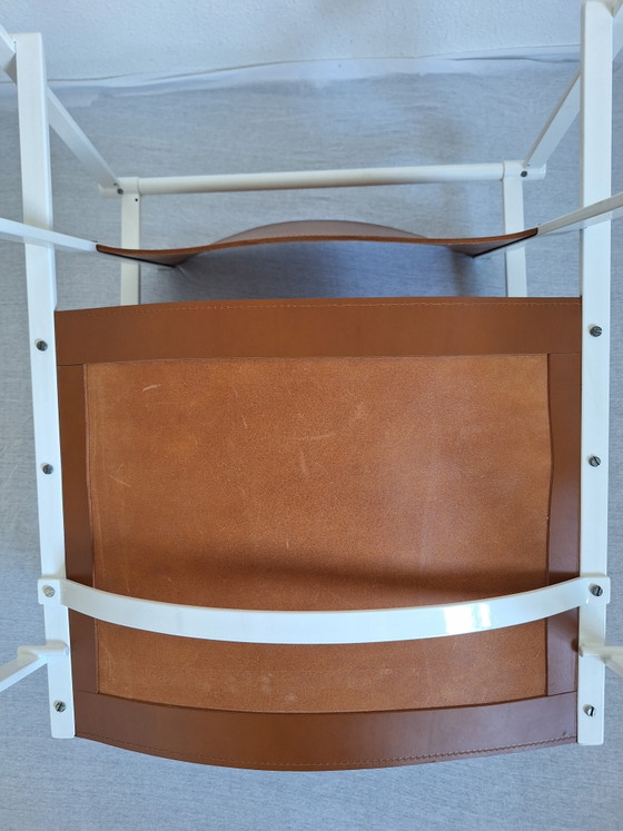 Fauteuil Cube Pastoe FM 62 Radbout Van Beekum 1980 – Metal, Leather (photo 8 of 12)