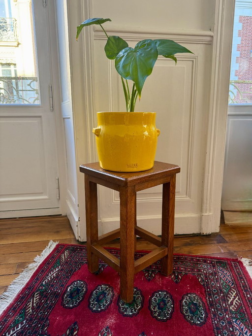 Sgabello in legno - stile brutalista