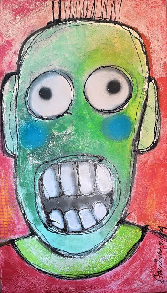 Image 1 of grand tableau « la chanteuse »