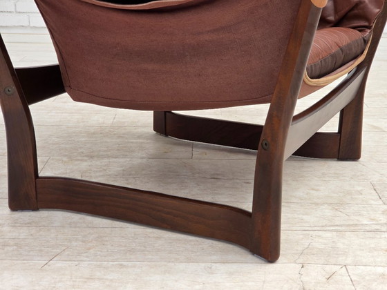 Image 1 of Fauteuil lounge « Trega », design norvégien des années 1970 par Tormod Alnaes.