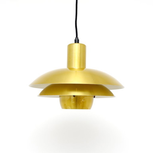 Lampada Belux dorata, Danimarca anni '70