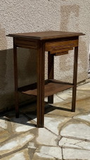 Table de Chevet Années 40 Chêne Massif France