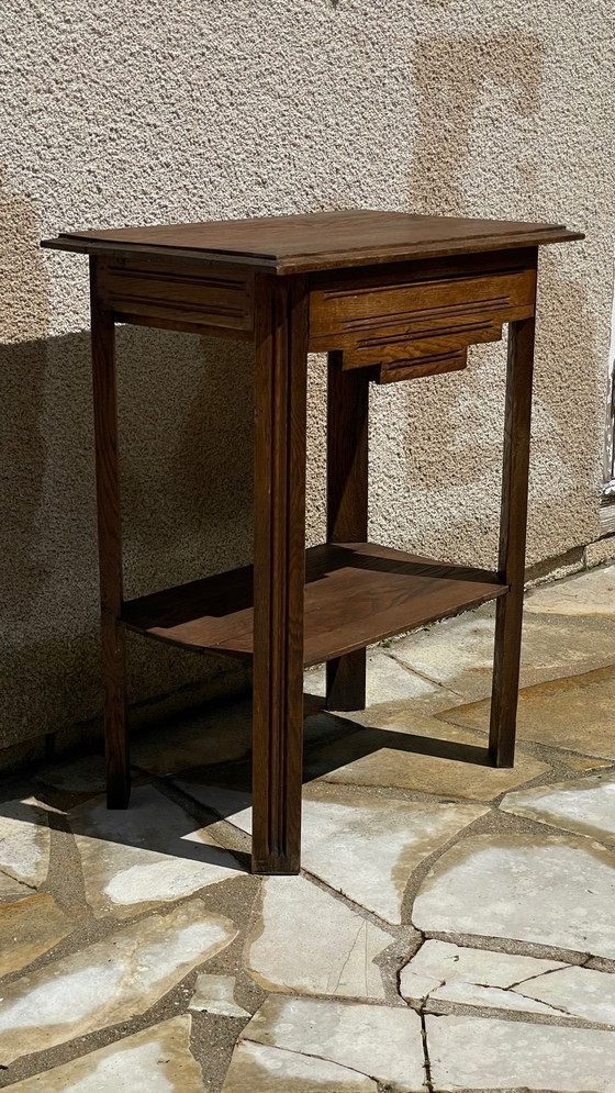 Image 1 of Comodino anni '40 in rovere massello, Francia