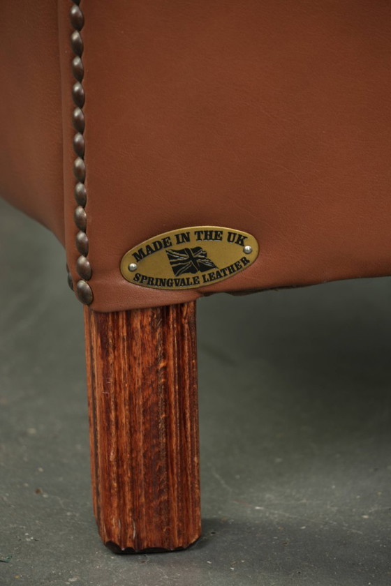 Rundleren clubfauteuil in Engelse stijl met een luxe voorkomen en fijn zitcomfort – Leather (photo 13 of 13)