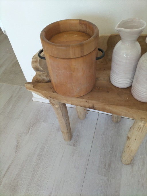 Teak ice bucket digsmed denmark