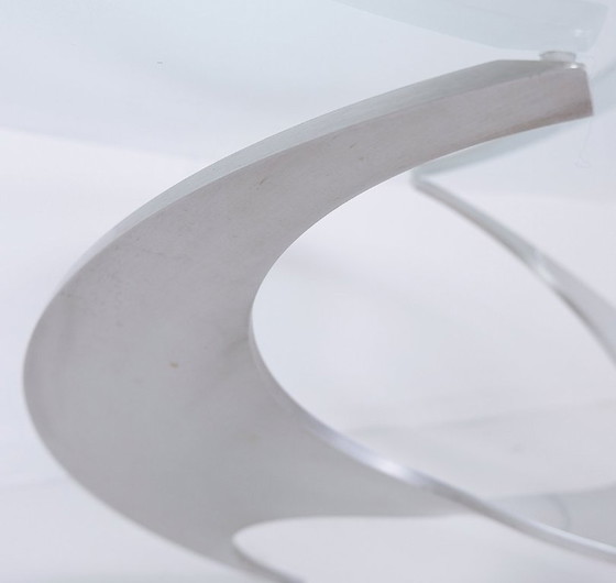 Image 1 of Tavolino "Hélice" in alluminio, Knut Hesterberg per Ronald Schmitt