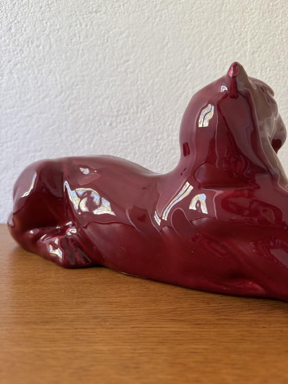 Image 1 of Panthère Céramique Art Déco