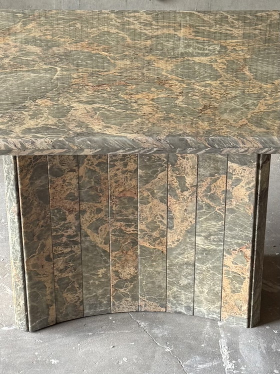 Image 1 of Vintage Fior di Pesco marmeren eettafel, Italië 1980