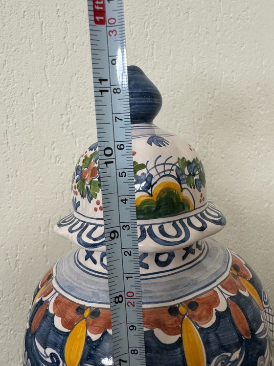 Image 1 of Royal Tichelaar Makkum lidded vase
