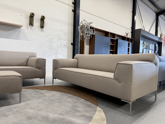 Image 1 of Design on Stock Bloq Sofa set 3 & 2.5 Seater with Footstool Ploughwool 78