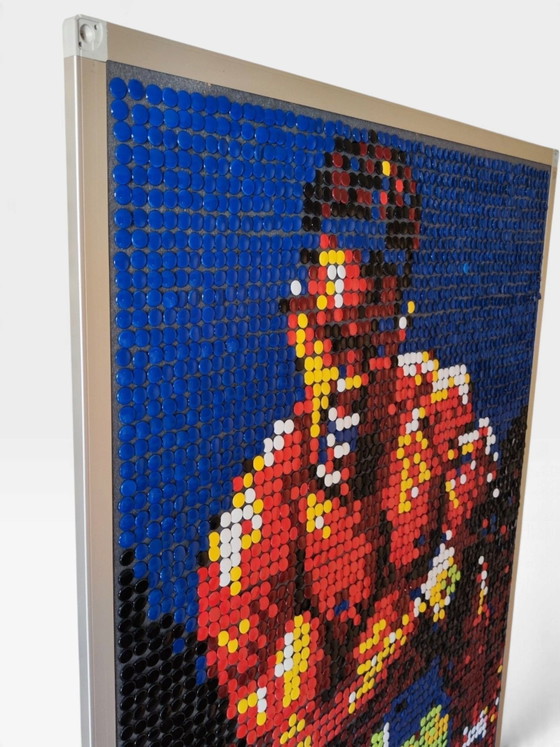 Muhammad Ali / Cassius Clay / Pop Art / Mosaico Pixel Art – Decorazioni murali, Metallo, Plastica (photo 4 of 9)