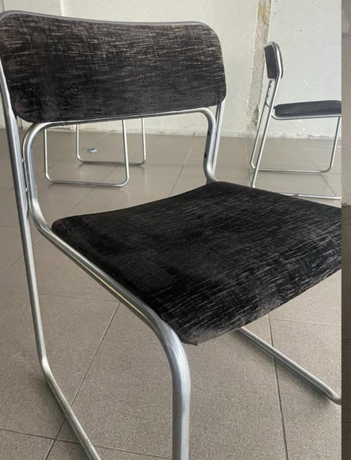 4x Chaises vintage Se09 par Walter Antonis pour Spectrum, ca70s