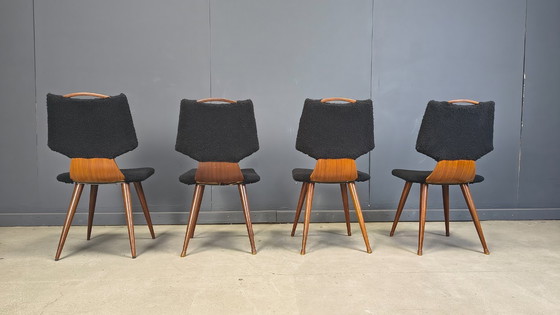 Image 1 of Scandinavische eetkamerstoelen uit het midden van de 20e eeuw, jaren 60.