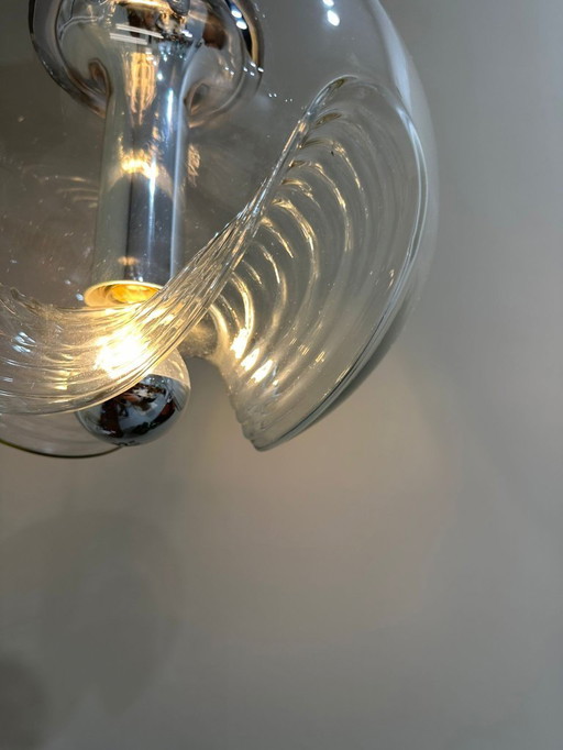 Vintage design 1970s pendant lamp 'Wave'