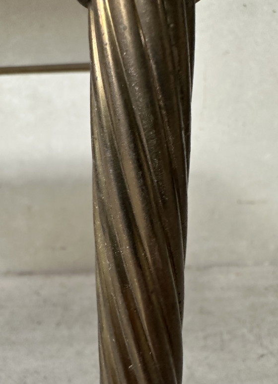 Image 1 of Table à plantes en laiton vintage