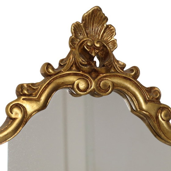 Klassieke Gouden Kuifspiegel Frankrijk Barok Stijl 74cm – Glass (photo 14 of 18)