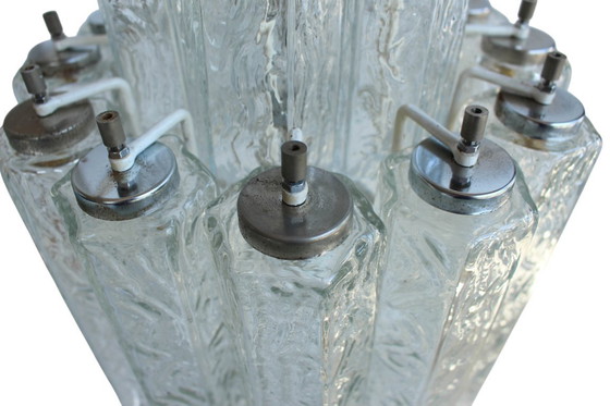 Image 1 of Lustre avec tubes de Murano Vintage attribué à Venini