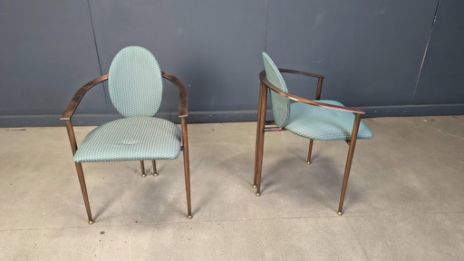 Post modern dining chairs by Belgochrom, set of 6 - 1980s