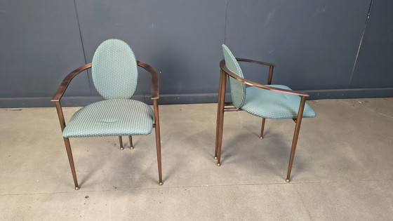 Image 1 of Post modern dining chairs by Belgochrom, set of 6 - 1980s
