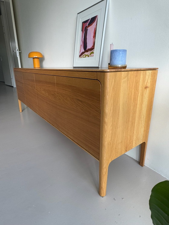 Sav & Økse Rikke credenza in rovere, laccata opaca, Credenze alte, Legno, Beige (foto 3 di 5)