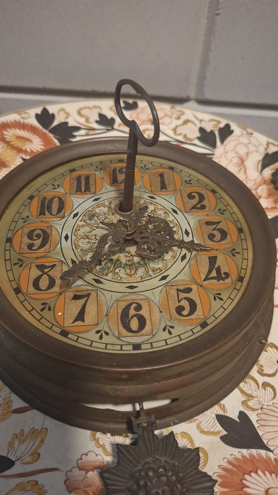 Image 1 of Eugene Farcot porseleinen klok uit 1870