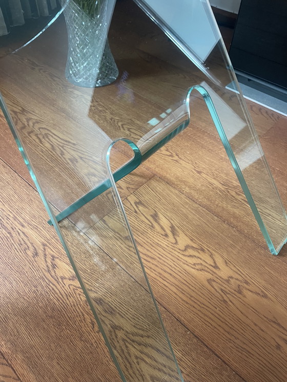 Image 1 of Glazen tafel, FIAM, Italië Maker Vittorio Livi