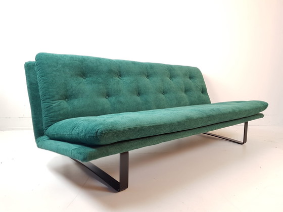 Image 1 of Artifort Kho Liang Le sofa | green sofa black frame new