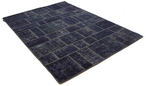 Tapis persan original noué à la main Vintage Patchwork Art Modern 240 X 170 cm Top condition