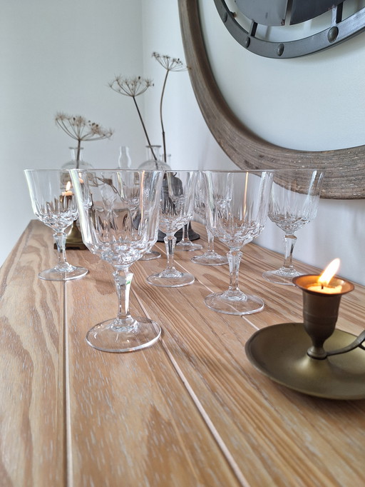 Cristal D'Arques Vintage Wine Glasses