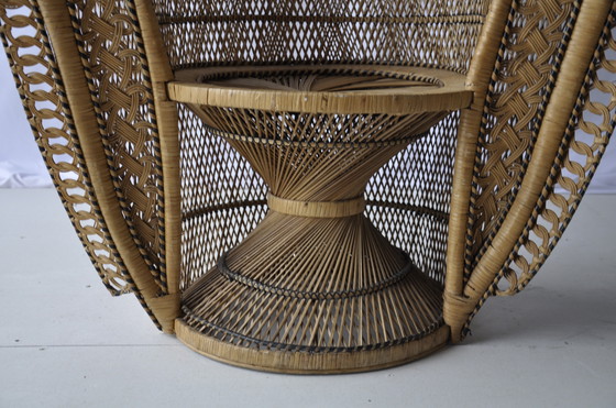 Image 1 of  Vintage Peacock Rattan Chair