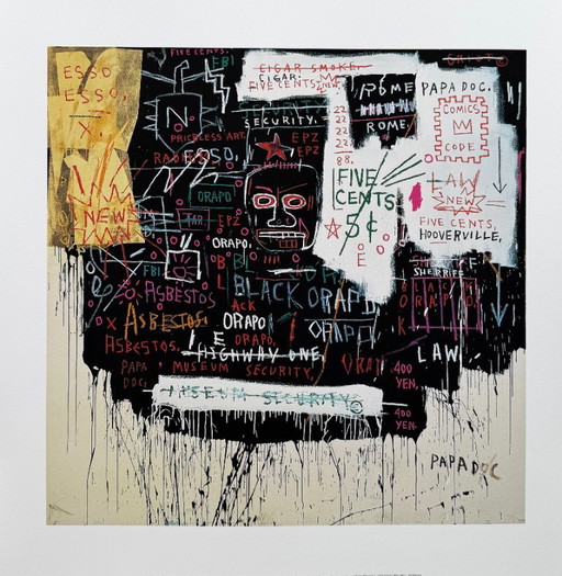 Jean-Michel Basquiat (1960-1988), <em>Sécurité du musée (Broadway Meltdown)</em>, 1983, © Succession de Jean-Michel