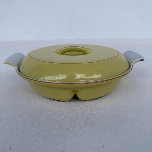 Plato de hierro fundido esmaltado de 3 compartimentos Dru