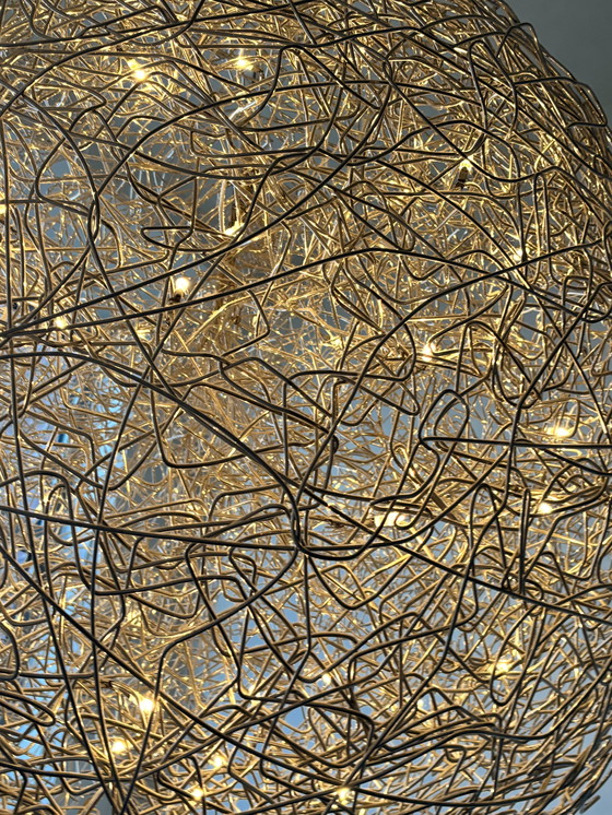 Image 1 of Original Fil de Fer hanging lamp Catellani and Smith 120 cm