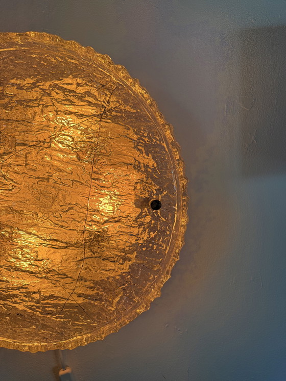 Image 1 of Tabour XL iceglass wall/ceiling lamp, Kaiser Leuchte '70