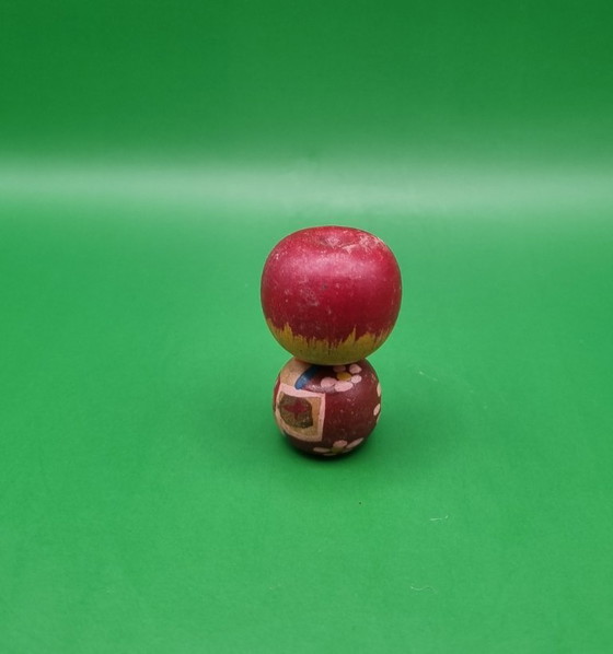 Cute Little Apple Kokeshi. – Decorative Objects, Wood (photo 3 of 5)