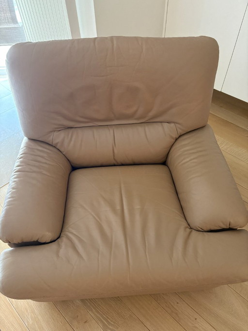 Leather Sofa - Designed by Gérard Guermonprez – bankstel (photo 2 of 6)