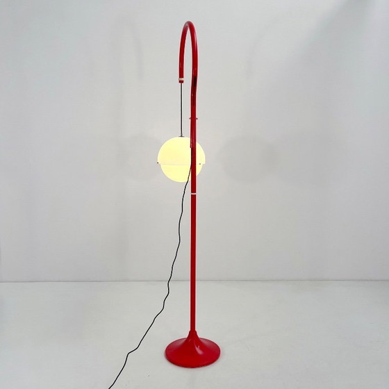 Image 1 of Red Model 4055 Floor Lamp by Luigi Bandini Buti for Kartell, 1960s