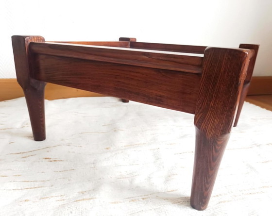 Image 1 of Tavolino da caffè scandinavo in legno e vetro