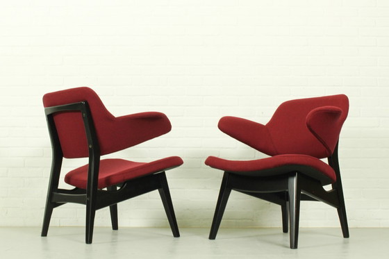 Image 1 of Coppia di poltrone lounge di Louis van Teeffelen per Wébé – stile olandese Mid-Century Modern (anni '60)