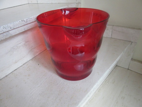 Image 1 of G.H. MUMM - champagne bucket, ice bucket, red plexiglass, design classic.