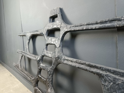Grande sculpture murale brutaliste, 1970