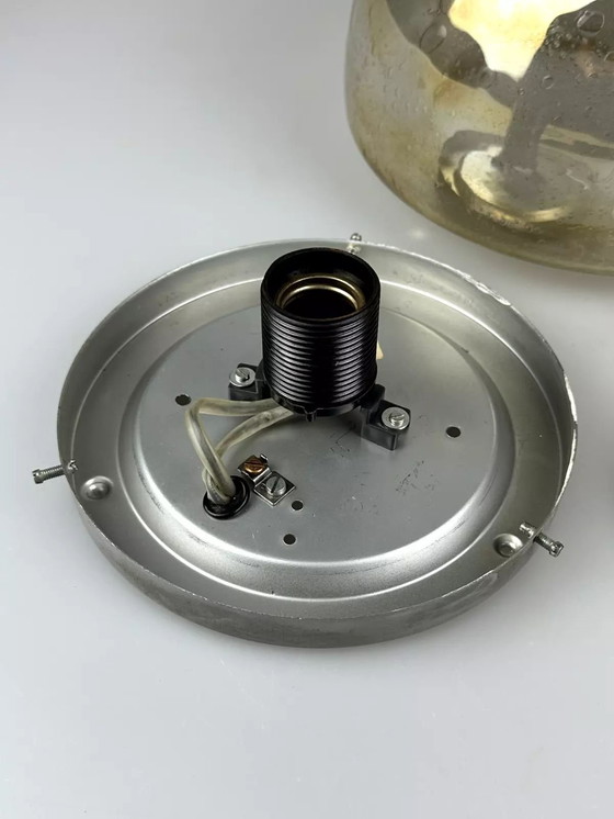 Image 1 of 60s 70s plafondlamp Plafoniere Flush Mount Böhmer Leuchten Duitsland Glas